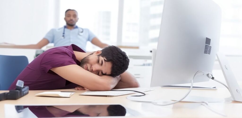 Cofounder is not pulling their part. Sleep at work.